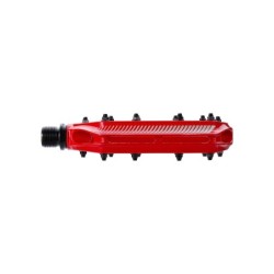 BBB CoolRide platformspedal 9/16 (red). Pedal i et stykke aluminium, CrMo aksel, dobbelt lukkede lejer og aftagelige pins. Vægt: