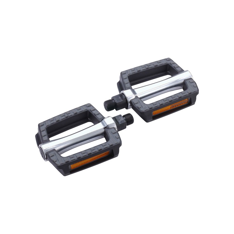 Pedal BBB SteadyRest Sort/grå m. CrMo aksel 9/16 BPD-45