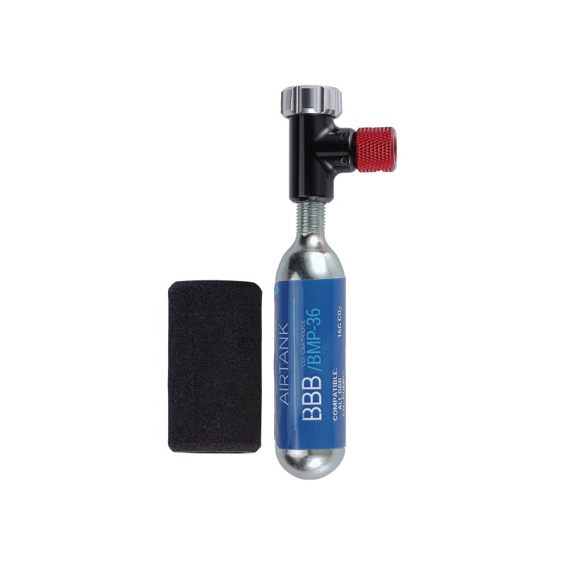 BBB EasyAir CO2 cykelpumpe BMP-34N med 16 g patron