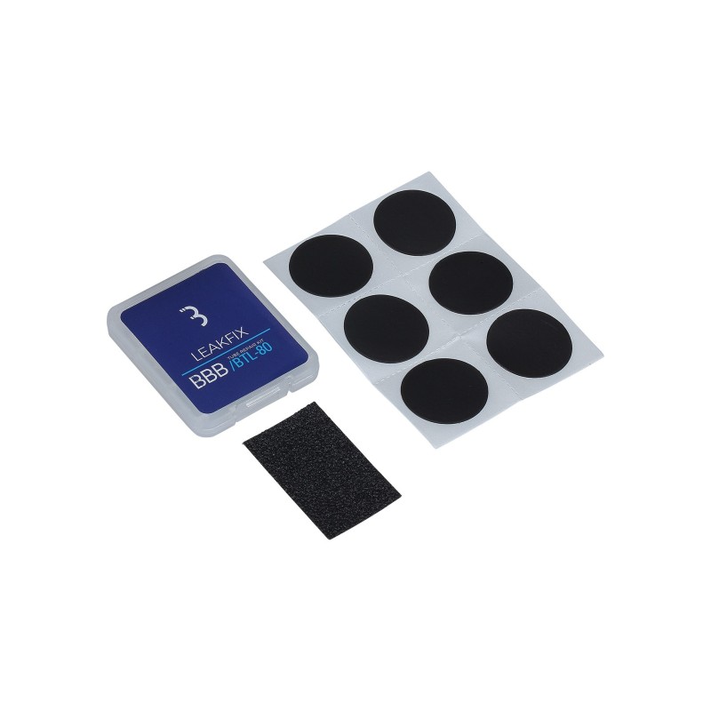 BBB LeakFix lappesæt med selvklæbende lapper og sandpapir