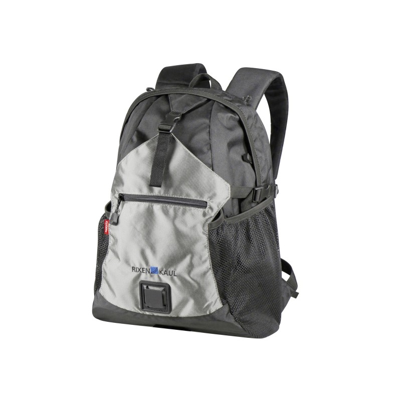 KLICKfix Freepack Sport rygsæk – sort/sølv, 24 liter, til sadelpindmontering