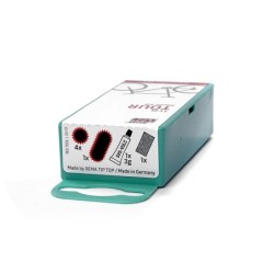 Reparationsæske TIP-TOP 3g lim, 5 lapper, sandpapir & ventilgummi TT01 (10)