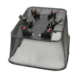 Klickfix City II cykelkurv bag – sort netkurv 20L med KorbKlip quick release