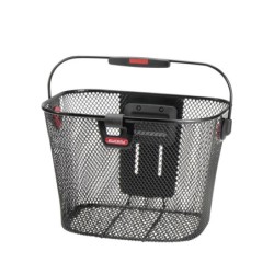 KLICKfix UniLux sort frontkurv med lygteholder og håndtag