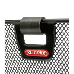 KLICKfix UniLux sort frontkurv med lygteholder og håndtag