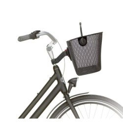 KLICKfix UniLux sort frontkurv med lygteholder og håndtag