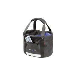 KLICKfix Shopper Comfort cykeltaske sort 24L – med regnslag og håndtag