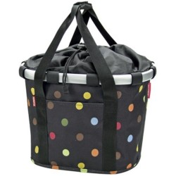 klickfix reisenthel cykeltaske med prikker