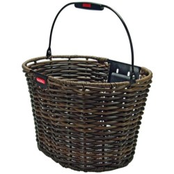 Kurv KLICKFIX Structura Oval Brun Flet Front 39x24x28cm 16L Max 7kg 0376OBR