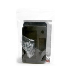 Klickfix Mini sort netkurv – 10 liter frontkurv med håndtag og justerbar plade