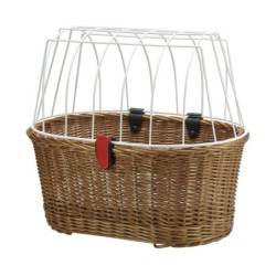 Klickfix Doggy kæledyrskurv – cykelkurv med gittertop til hund eller kat, KorbKlip montering