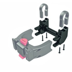 Forlængersæt Klickfix 45 mm til elcykel – set fra siden med skruer og wire