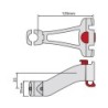 Klickfix styradapter til frempinde med Ø 22,2-25,4  mm. Materiale: glasfiberforstærket polyamid.  Maks. belastning: 5 kg. Vægt: