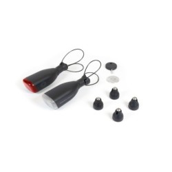 Reelight CIO magnetlygtesæt monteret på cykel – set fra siden