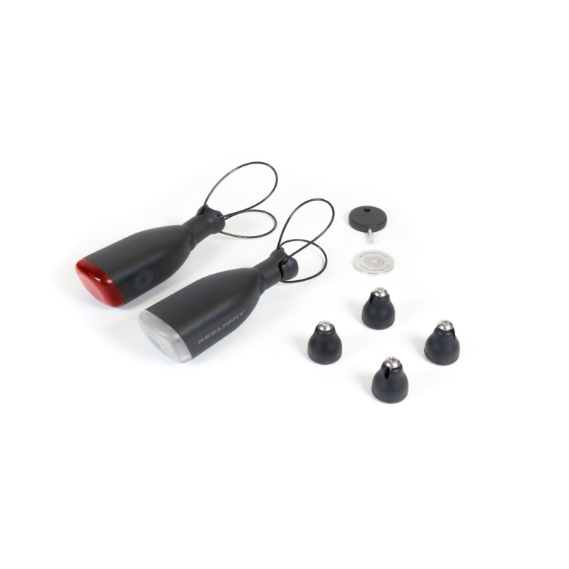 Reelight CIO magnetlygtesæt monteret på cykel – set fra siden