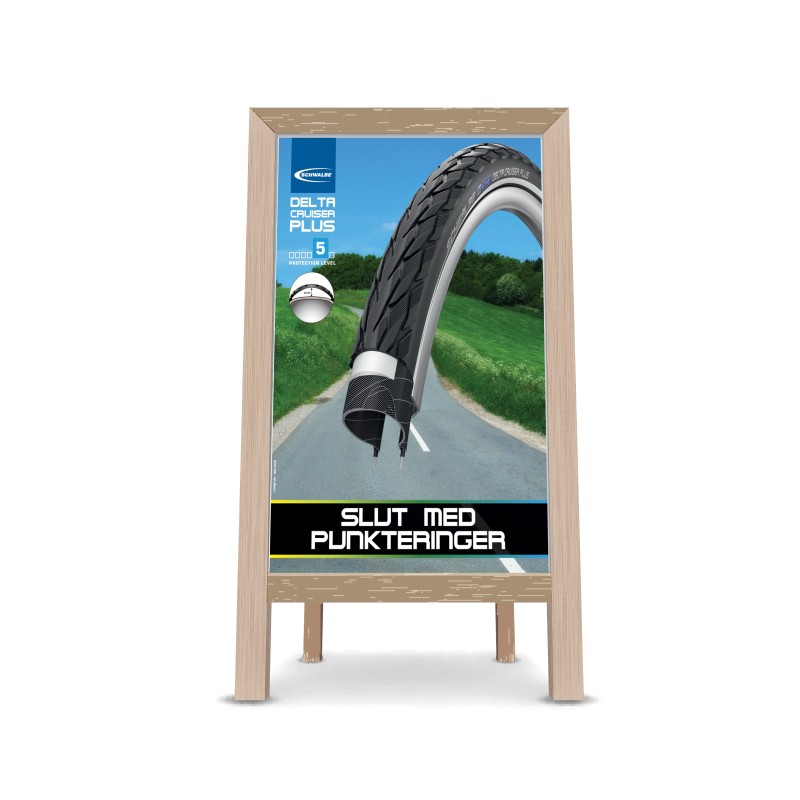 Plakat SCHWALBE Delta Cruiser Plus 2016 (gadesælger) 50x70cm