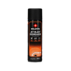 Kæderens, Degreaser Spray Jet Blast (500ml)  Weldtite.  Renser under højt tryk. Renser skivebremse, kæde, kassette mm.