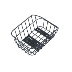 Basil Cento ALU WSL cykelkurv sort monteret bag på elcykel