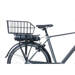 Cykelkurv Basil Cento ALU WSL Sort - bagkurv i aluminium