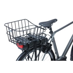 Cykelkurv Basil Cento ALU WSL Sort - bagkurv i aluminium