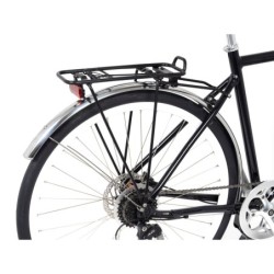 Atran Velo CITY bagagebærer 28/29” - matsort med AVS og fjederklemme