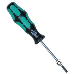 Torx skruetrækker WERA Grøn Tamper 15 - 161mm Org. nr. 05138261001