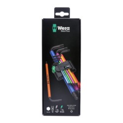 WERA HEX-PLUS unbraconøglesæt  Ultra Grip m. kugle 1,5-2-2,5-3-4-5-6-8-10 mm