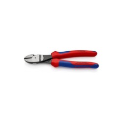 KNIPEX 200 mm kraft-skævbider. Høj skæreydelse ved lavt kraftforbrug pga. optimal tilpasning af  skærevinkel og udvekslingsforho