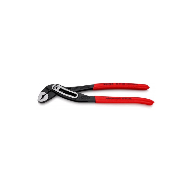 KNIPEX Alligator®250 mm vandpumpetang. Stop-  indstilling i 9 trin for 30% større gribekapacitet Særdeles slank form i hoved- og