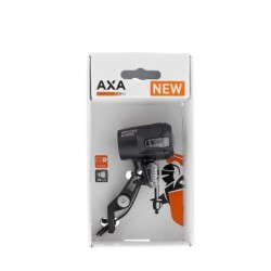 AXA Compactline 35 forlygte med reflektor. 6-12 V, 6 cm kabel, ingen tænd/sluk knap,  4 min. standby lys ved stop.