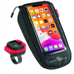Klickfix PhoneBag Comfort M åben med telefon i
