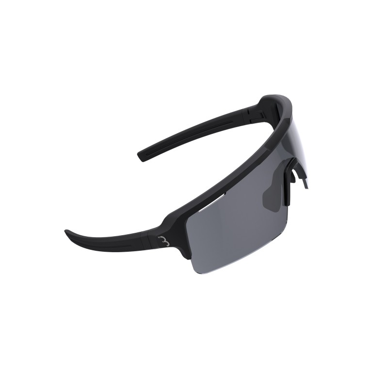 Solbrille BBB Fuse matsort stel røg+klar+gul linse BSG-65  PC flash linse, grilamid stel