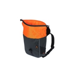 Taske BASIL MILES TARPAULIN Sort/orange daypack 31x17x44cm 17L, waterproof rygsæk og bagetaske funktion