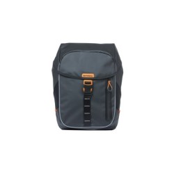 Basil Miles Tarpaulin cykelrygsæk – 17L sort/orange med Hook-On system