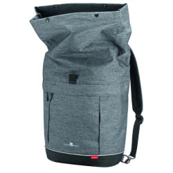 KLICKfix Freepack Switch – grå cykeltaske og rygsæk i én, 18L med Modul Rail