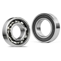 Cema kugleleje 17x28x7 mm med blå dobbelt tætning i kromstål (SRC-17287LBLU)