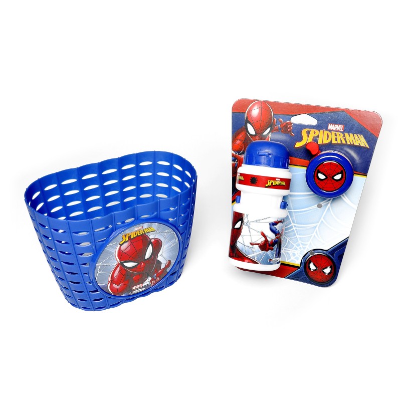 Kombipakke Spiderman Kurv, Flaske og klokke Disney