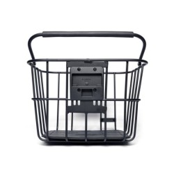 Cykelkurv front Bikepartner model "Skagen" sort  - set forfra