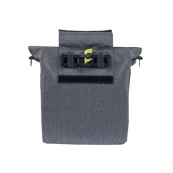 Basil City Shopper cykeltaske grå 14-16L med Hook-On system