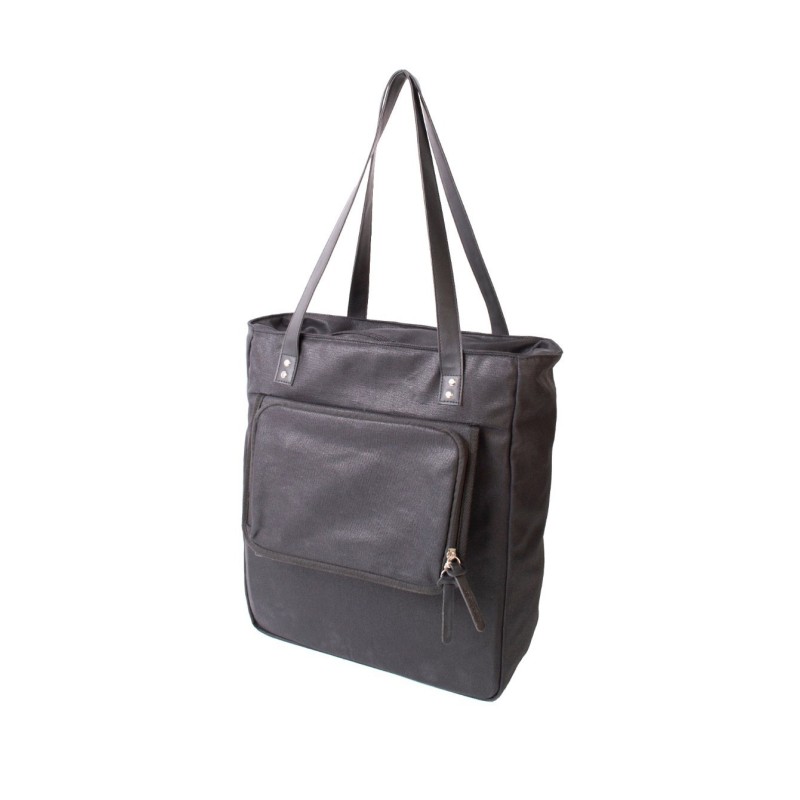 AtranVelo Bella 13L cykeltaske – sort sidetaske i canvas med AVS beslag