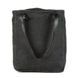 AtranVelo Bella 13L cykeltaske – sort sidetaske i canvas med AVS beslag