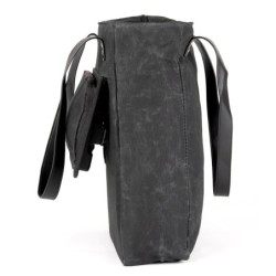 Taske ATRAN VELO BELLA 13 liter, single Sort sidetaske canvas, AVS