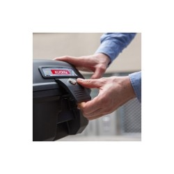 Klickfix Citybox GTA – sort cykelboks med lås, håndtag og refleks, 22L