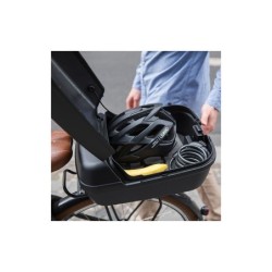Klickfix Citybox GTA – sort cykelboks med lås, håndtag og refleks, 22L