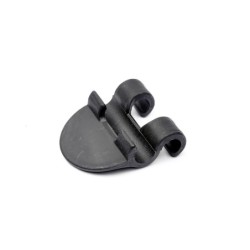 Clips lås til net - sort plast til BikePartner hundekurv.