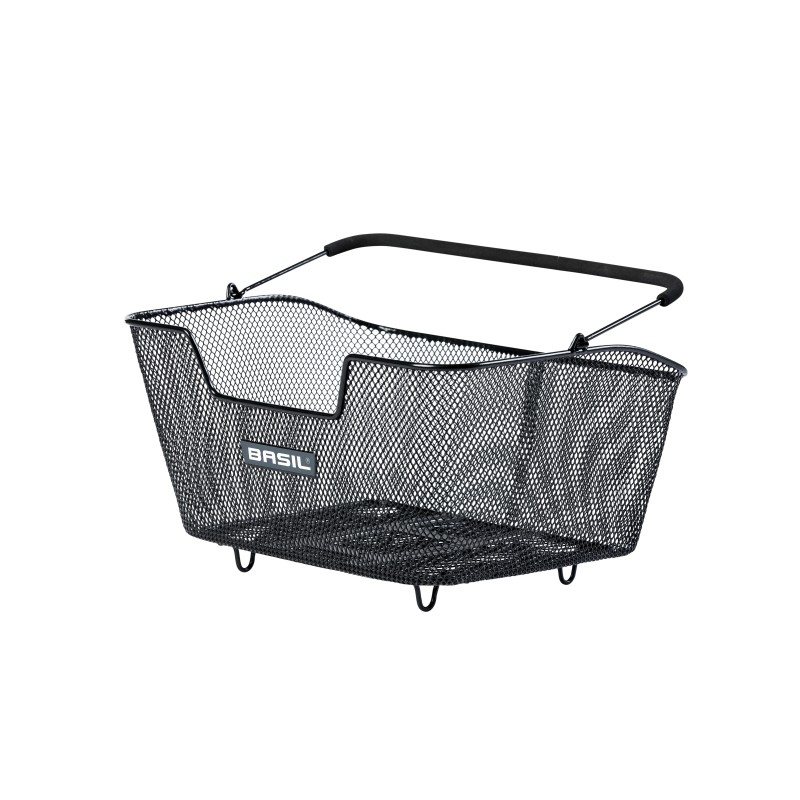 Basil BASE M cykelkurv bag sort stål 14L uden adapter til MIK og Racktime