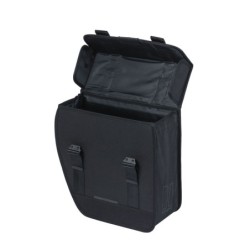 Basil Tour Single cykeltaske venstre sort 14 liter med reflekser