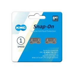 KMC Snap-On Wide 1/2" X 1/8 Samleled med EPT (anti rust).  2 stk.