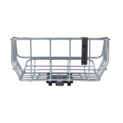 Basil Portland bagkurv i krom med MIK-adapter – 43,5x36x22,5 cm