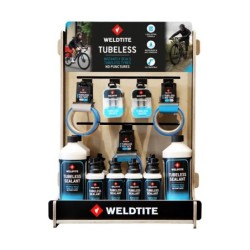 Display Weldtite Tubeless Produktpakke medfølger Kun et stk. pr. butik